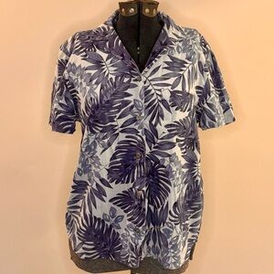 🌴Sag Harbor Sport🌴 Palm Leaf Hawaiian Shirt